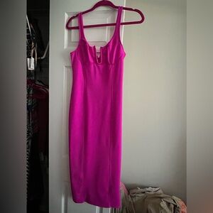 Good American Neon Scuba Dress NWOT